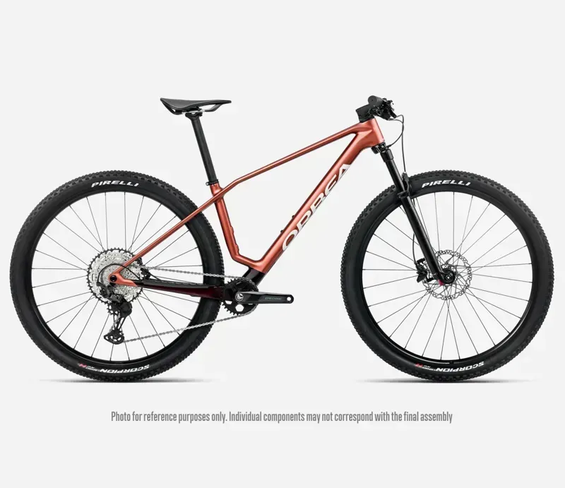 2026 Orbea Alma M30 Mountain Bike in Mars Red Matt/Burgundy Red Gloss