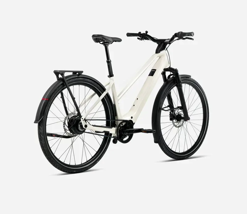 2026 Orbea Kemen Tour 30 Mid E-Hybrid Bike in Ivory White Gloss-2