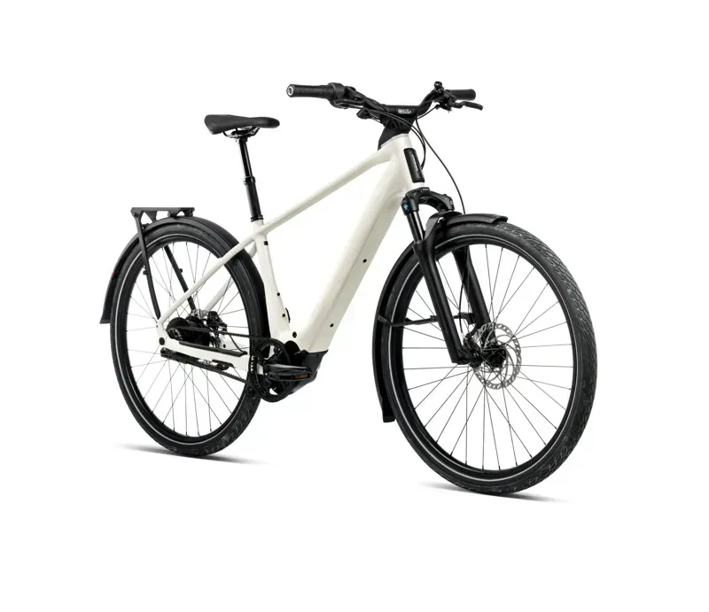 2026 Orbea Kemen Tour 30 E-Hybrid Bike in Ivory White Gloss-1