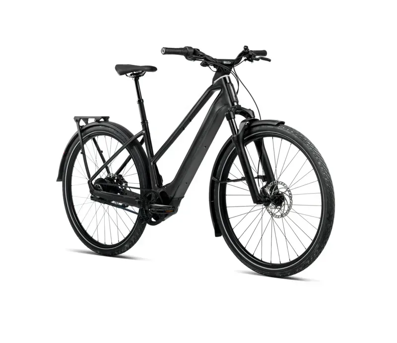 2026 Orbea Kemen Tour 30 Mid E-Hybrid Bike in Diamond Black Gloss-1